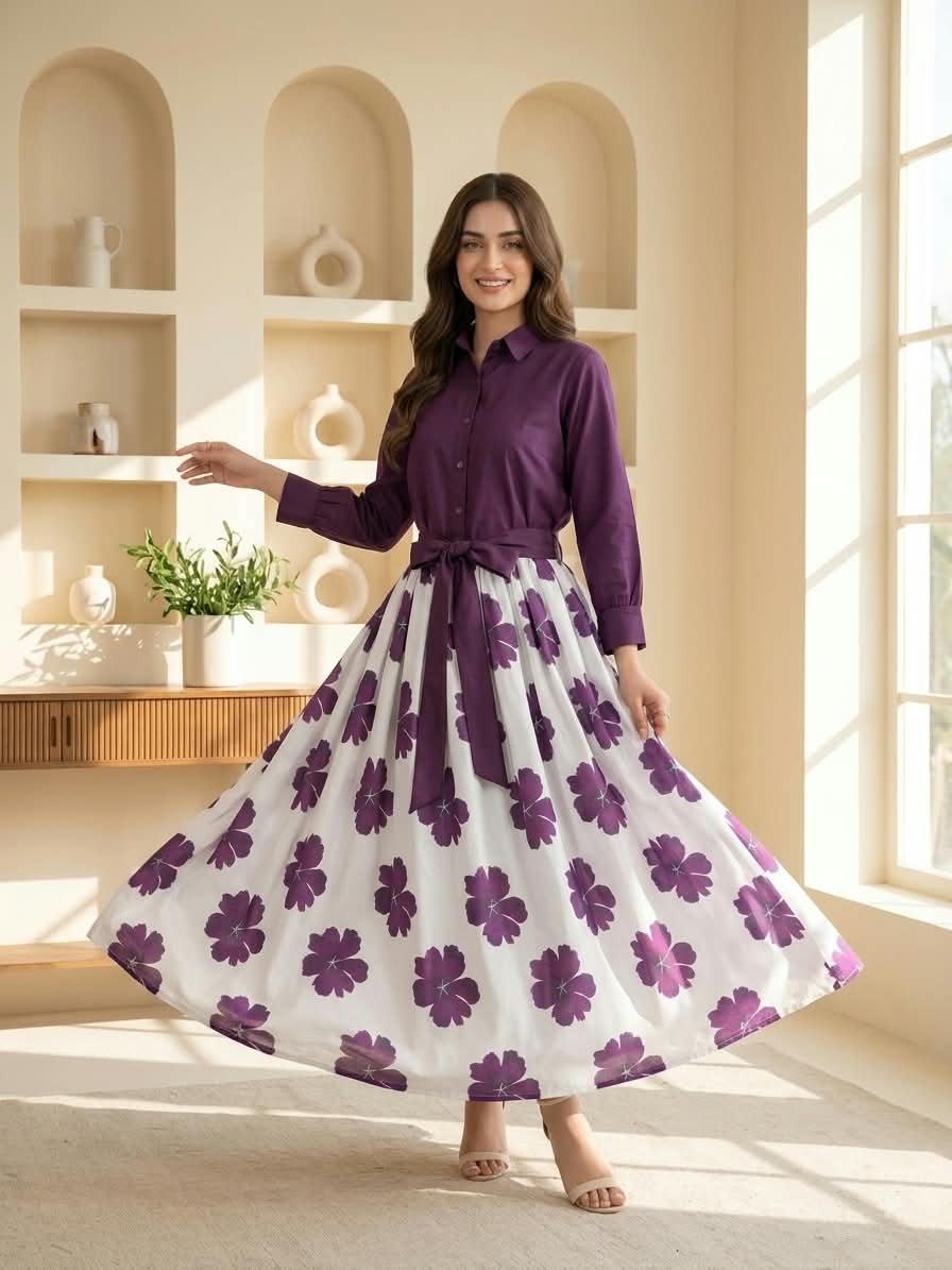 DIGITAL FLORAL MAXI