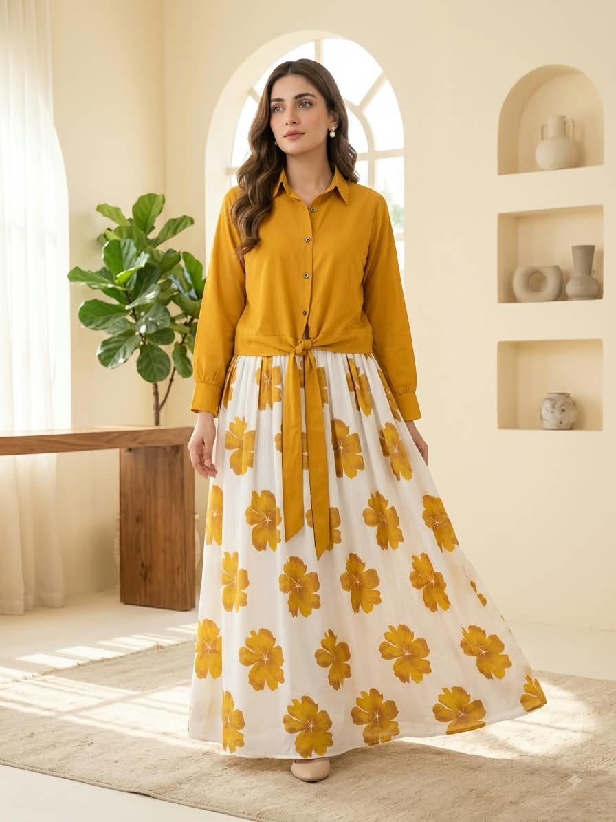 DIGITAL FLORAL MAXI