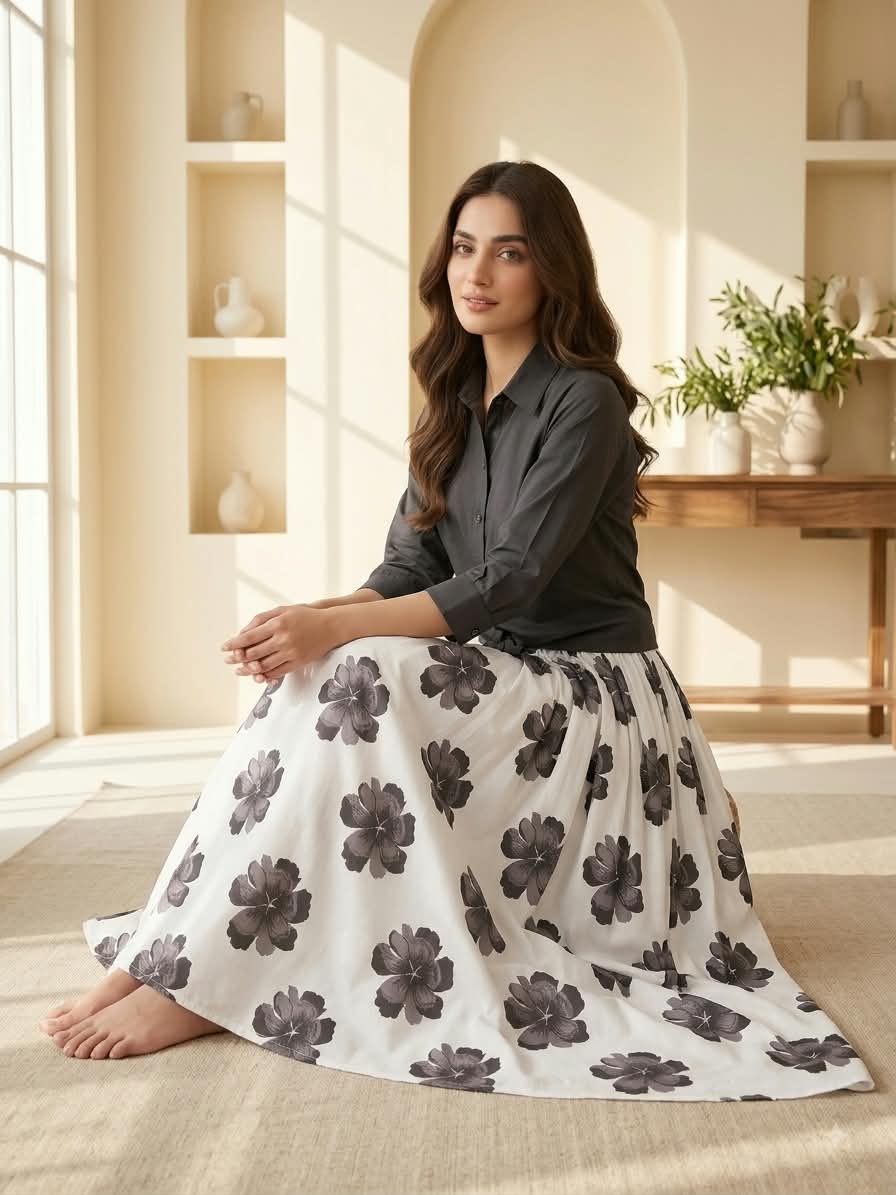 DIGITAL FLORAL MAXI
