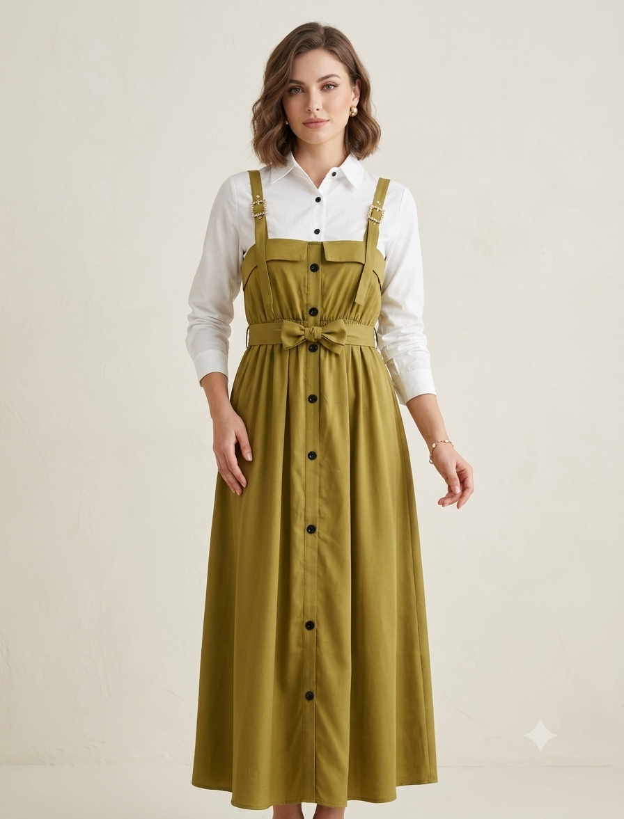 Romper Maxi olive