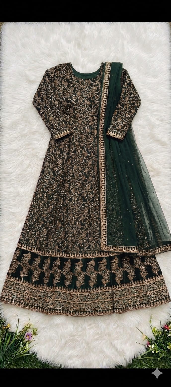 Fancy Block Printed Maxi β Green