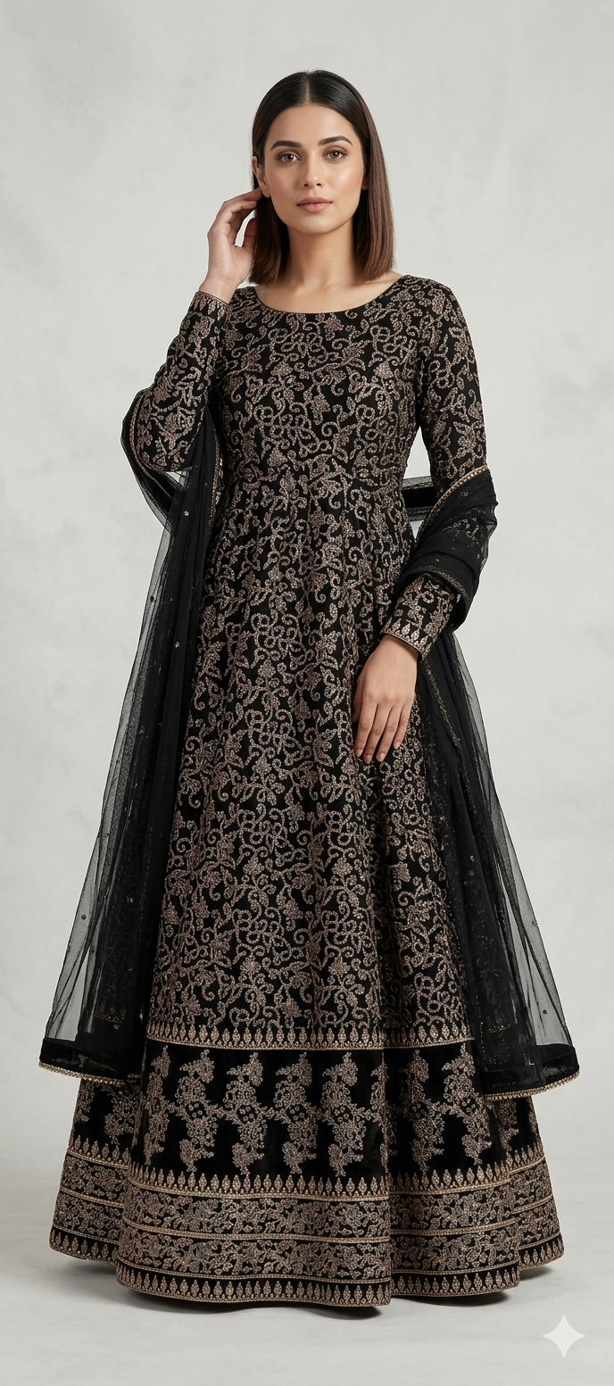 Fancy Block Printed Maxi β black
