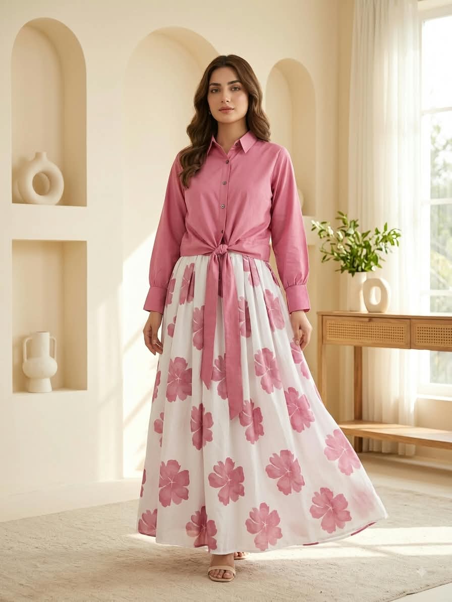 DIGITAL FLORAL MAXI