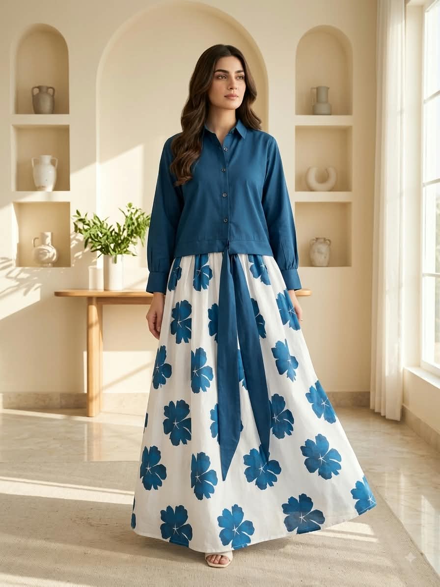 DIGITAL FLORAL MAXI