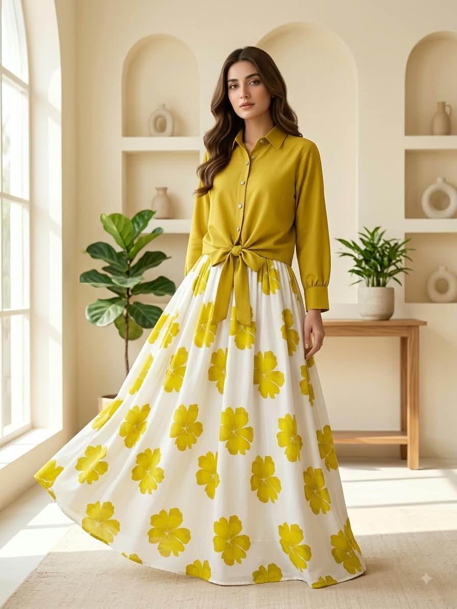 DIGITAL FLORAL MAXI