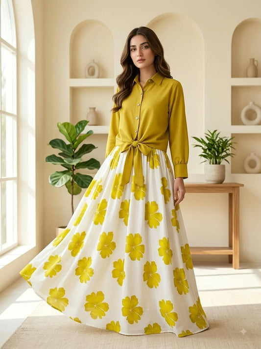 DIGITAL FLORAL MAXI