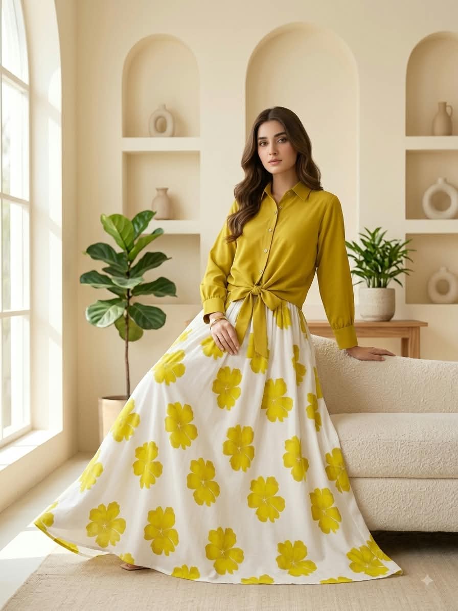 DIGITAL FLORAL MAXI