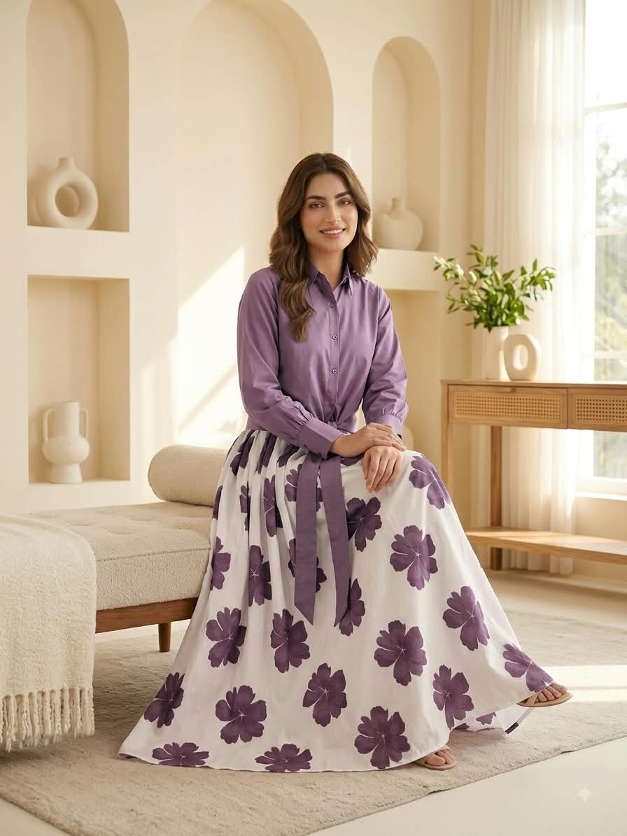 DIGITAL FLORAL MAXI