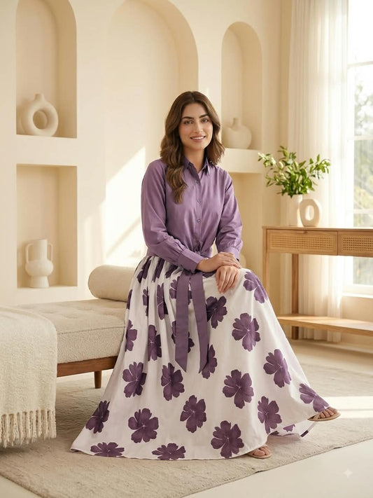 DIGITAL FLORAL MAXI