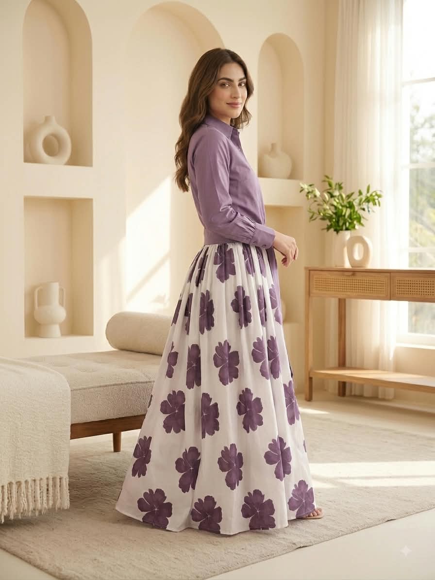 DIGITAL FLORAL MAXI