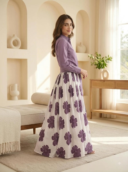 DIGITAL FLORAL MAXI
