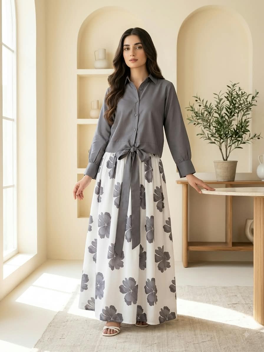 DIGITAL FLORAL MAXI