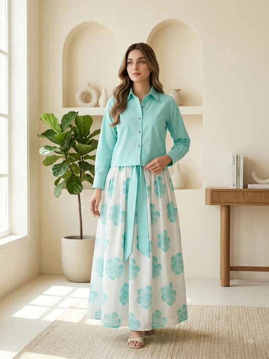 DIGITAL FLORAL MAXI