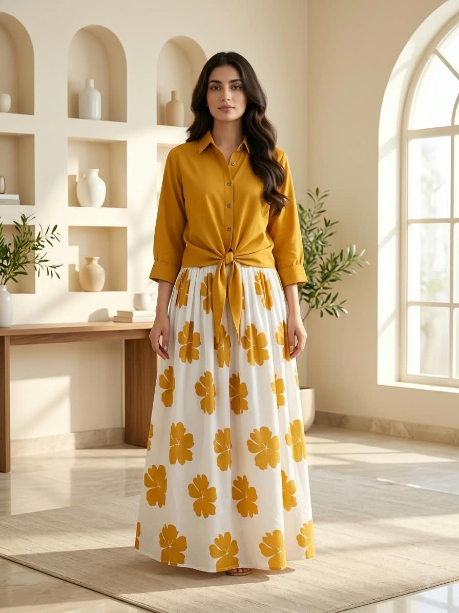 DIGITAL FLORAL MAXI