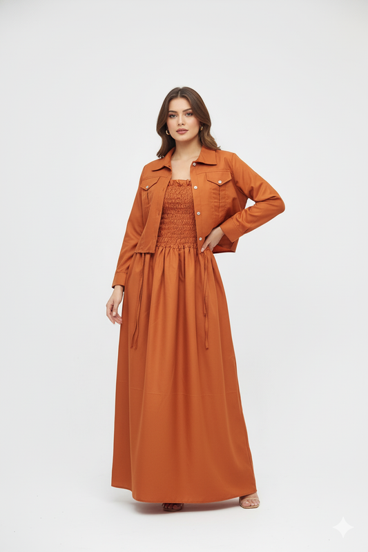 Jacket style Maxi BROZE